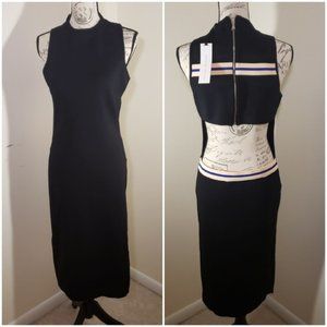 English Factory Wear Your Sexy Back Black Dress L